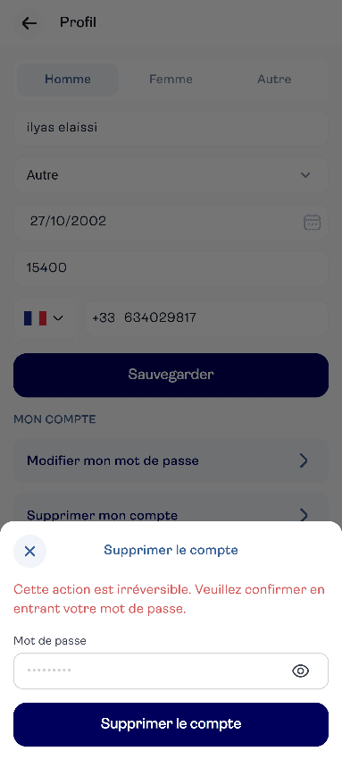 supprimer vote compte
